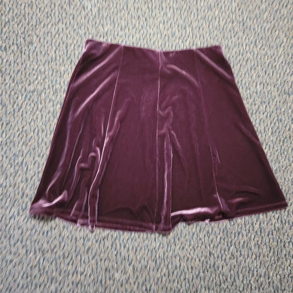 Gap Velvet Skater Skirt Size Medium
